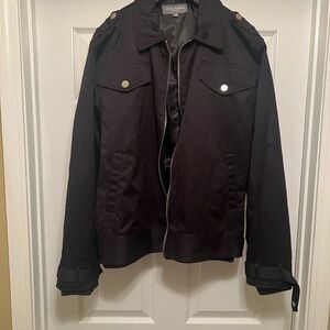 Michael Brandon Black Military Jacket